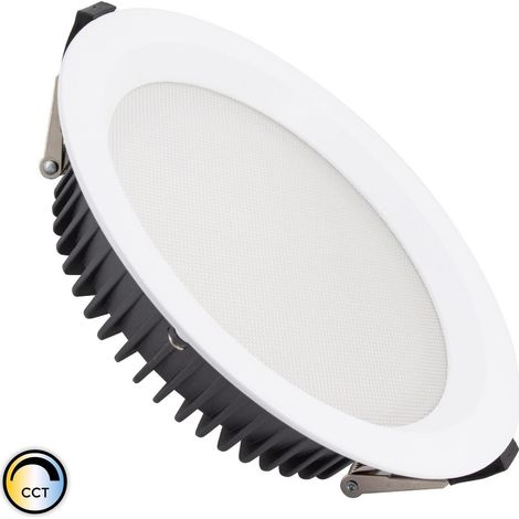 Downlight LED 20W Circolare  AERO CCT Selezionabile 130 lm/W Microprismatico  Foro Ø 155 mm Selezionabile (Caldo-Naturale-Freddo)