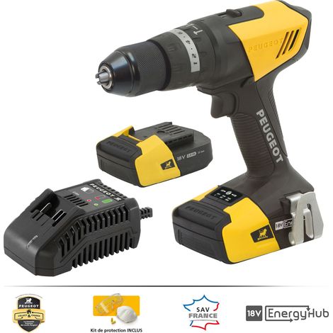 Perceuse sans fil à percussion 18V - 2x 2 Ah (1/10)