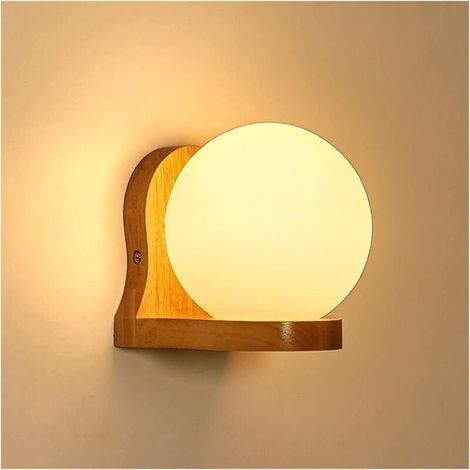 Einfache Wandleuchte mit Bewegungsmelder – ideal für Schlafzimmer, Flure usw. – 1 Stück, rund, weißes Licht (1/5)