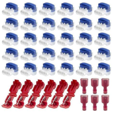 Lot de 30 connecteurs de câbles étanches pour tondeuses robotisées, avec 12 bornes de connexion, kit de réparation de câbles pour irrigation automatique. (1/5)