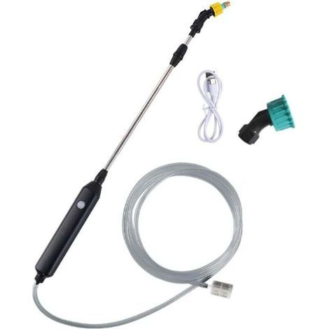 Pulverisateur De Jardin Electrique, Pulverisateur Pour Toiture, Pulverisateur Electrique,Pulverisateur Lance Telescopique avec 2 Buses et 3M de Tuyau,USB Rechargeable,pour L'irrigation Pelouse (1/4)