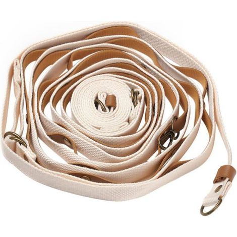 Corde À Linge De Camping - 530 cm - Sangles Réglables Avec Crochets Métalliques - Pour Tente Randonnée Séchage Extérieur - 1 Pièce (1/5)