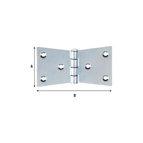 BL CERNIERA CODA DI RONDINE 4 FORI 110X55 MM 2 PZ