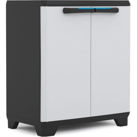 Linear Low Kleiderschrank verstellbar 68 x 39 x 90h Farbe KIS Grau