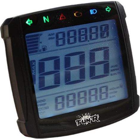 digitaler multifunktionszähler 12v tun'r neu für motorrad roller (1/4)