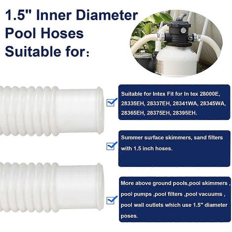 Ersatzschlauch 5 Filterpumpenschläuche für 28337EH--