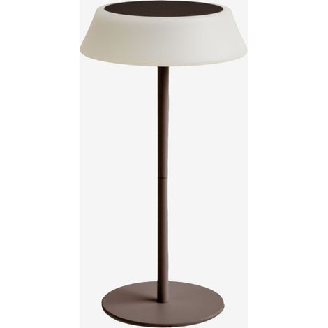 Lampe de table solaire LED sans fil en polyéthylène et fer Ulenia SKLUM Marron Chocolat (1/5)