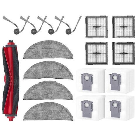 Accessoires pour Roborock Q10 X5 / Q10 PF / Q10P / Q8+ / Q8 Max Pro Plus : brosse principale, sac à poussière et filtre de la serpillière (1/5)