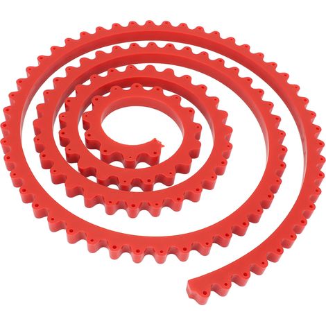 Règle de profilage flexible à engrenages pour bois, gabarit de contour réglable, outil de traçage de formes complexes, 2 m / 6,56 pi (1/5)