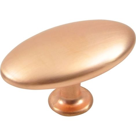 Bouton de meuble zamac ovale 64 x 36 - Décor : Cuivre - SIRO