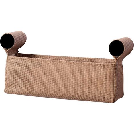 EVER Dot basket contenitore l.30 cm beige tortora cover nero opaco codice prod: EVDT78NN (1/2)