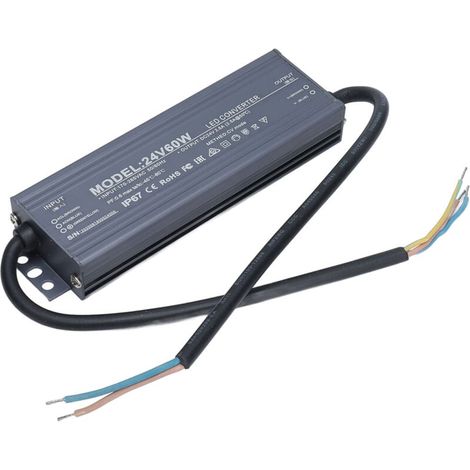 Ulisem60W AC170-265V 24V 2,5A Konstantspannung Wasserdicht IP67 LED-Netzteil-Transformator (1/4)