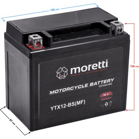 Batteria Moretti AGM (Gel) MTX12-BS (1/3)