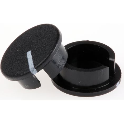 Capuchon de bouton pour potentiomètre RS PRO, Axe de 6.4mm, Diamètre de 19mm