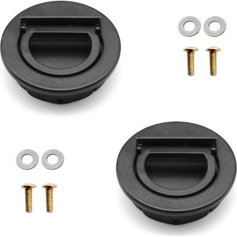 CCYKXA 2Pcs Flush Mount Hatches, Boat Hatch Handle with Installation Kit, Marine Handle for Drawers, Cabinets, Marine Yachts, Dressing Tables (1/5)