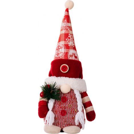 Elfi decorativi natalizi, elfi gnomi natalizi fatti a mano, Babbo Natale svedese, regali a tema gnomi scandinavi (1/3)