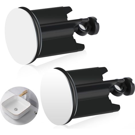 Lot de 2 bouchons de vidange à clapet - Bouchon panier pour la cuisine - Crépine d'évier - Bouchon de vidange anti-obstruction - Bouchon de vidange - Bouchon pour lavabo - Bouchon pour évier (1/5)