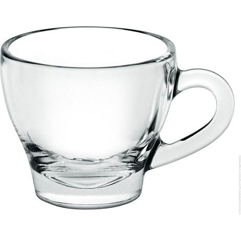 18 cls taza cristal capuchino mod ischia borgonovo - caja 6 unidades