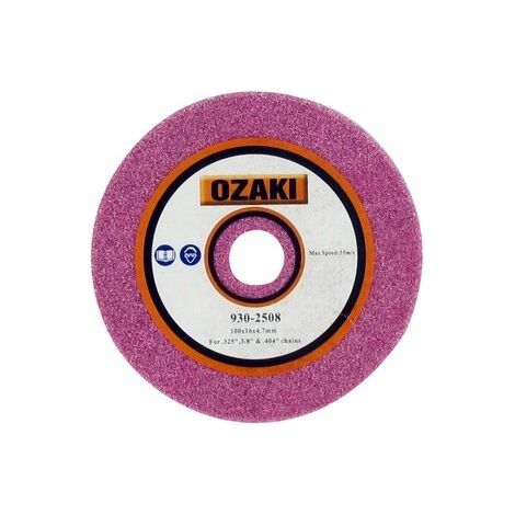 Amolar afilado OZAKI arandela 4,7 mm polea exterior 100 mm orificio 16 mm