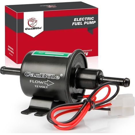 12-V-Kraftstoffpumpe HEP-02A, 2,5–4 PSI, elektrische Inline-Benzinpumpe, universelle Hochdruck-Kraftstoffpumpe für Benzin und Diesel (1/5)