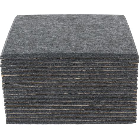 Panneau acoustique, fibre de polyester, forme carrée, épaisseur de 9 mm (1/2)