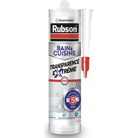 12 Mastic Bain & Cuisine Trasparenza Estrema 280ml - Rubson