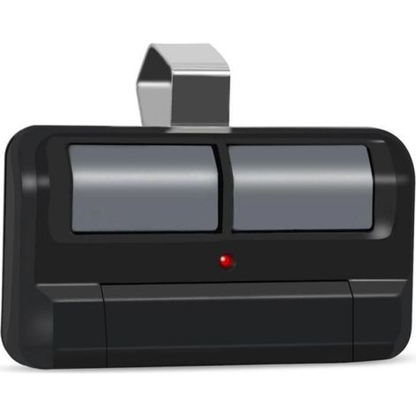 1 Télécommande 2 boutons, Accessoire ouvre-porte garage, Compatibilité Security+ 2.0, Portée 45m, Avec clip visière (1/5)