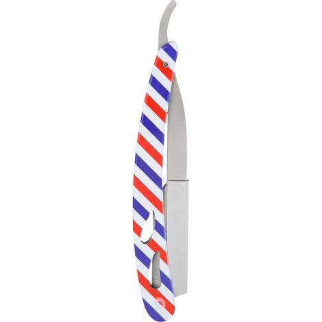 Support de rasoir à barbe en acier inoxydable pliable, outil de toilettage visage homme, tondeuse manuelle pliante. (1/5)