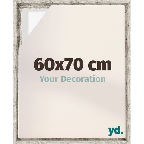Your Decoration - Cadre flottant - Blanc Vintage - Cadre en caisse américaine pour toile sur chassis - MDF - Lyon (1/5)