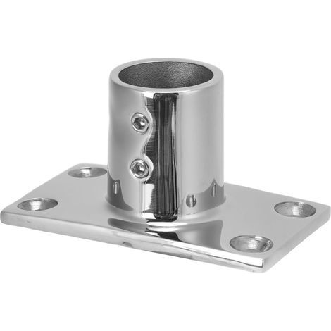 Rechteckige Deckrelingstütze, 1-Zoll-Edelstahlhandlauf, Bootsbeschlag, Schiffsbeschläge, Bootsreling (1/5)