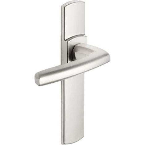 Ensemble Poignée Scult Chrome Velours Design Moderne, Sécurité Clé L, Finition Velours - Assa Abloy (1/5)