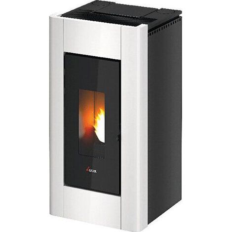 Stufa a Pellet Canalizzata Cadel Prince3 Plus 11KW ad Aria Bianco - 7019543