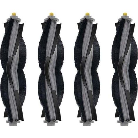 Cepillo principal compatible con los robots Kovos x1/t10/t20 - Accesorios: cepillo giratorio, consumibles de limpieza (paquete de 4).