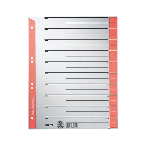 Leitz Trennblatt 16523025 DIN A4 Karton Tab rot 25 St./Pack. (1/5)
