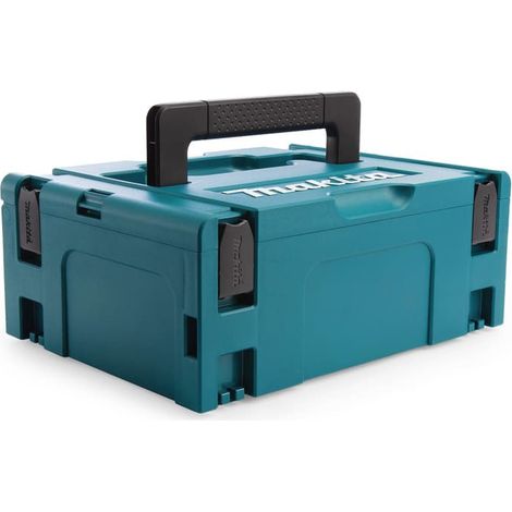 Makita – Coffret empilable Makpac Taille 2 – Boîte de rangement pour outils – Clipsable et résistant à l'humidité – Protection contre la poussière