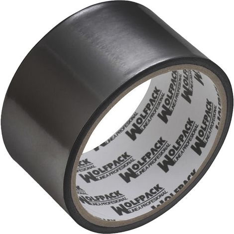 Cinta Adhesiva Aluminio Negra 48 mm. x 10 m. 66 micras