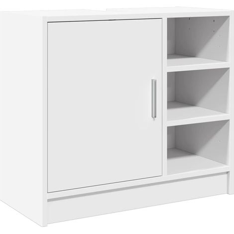 Maison Exclusive - Waschbeckenunterschrank Weiß 63x29x55 cm Holzw