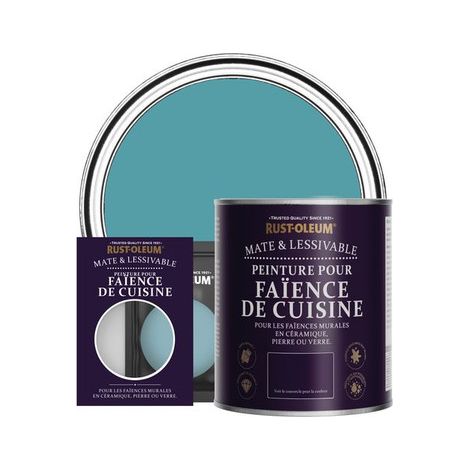 Peinture pour Faïence de Cuisine, Finition Mate - Pétrole (1/3)