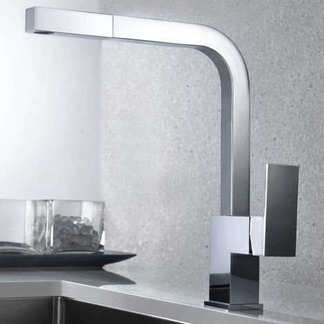 IMEX - grifo monomando de cocina extraíble cromado (1/5)