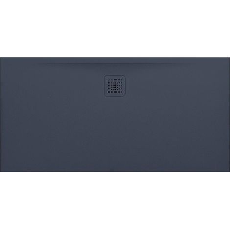 Receveur de douche LAUFEN PRO rectangulaire, bonde côté long 1400 x 700 x 30 mm anthracite LAUFEN