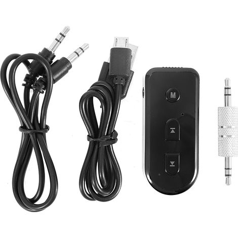 Adaptateur Bluetooth Audio Sans Fil Voiture Prise Aux 3.5mm Récepteur Musique (1/5)