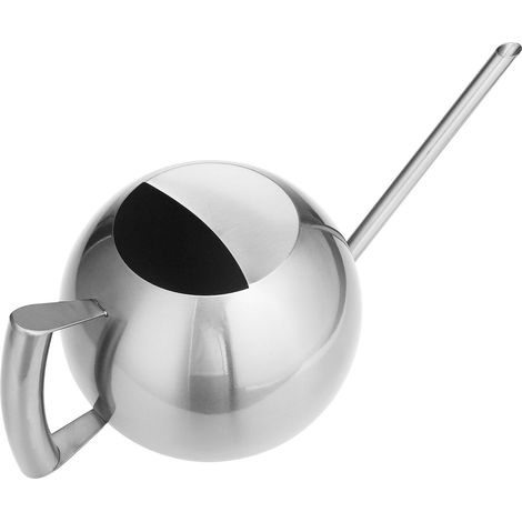 Arrosoir métallique en inox polyvalent à bec long pour plante intérieur extérieur jardin (1/4)