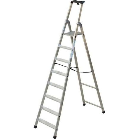 Scala in alluminio Professional - Facal Quadra - Varianti: Q50/8 - 8 gradini