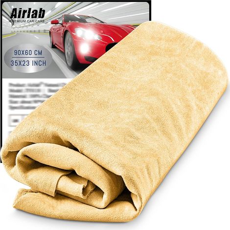 XXL Peau de Chamois Séchage Voiture Auto Super Absorbant 90x60 CM (1/5)