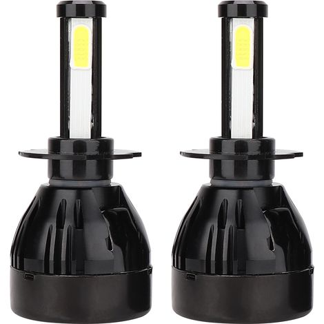 2 ampoules LED H7 80W ultra-lumineuses pour voiture, projecteur étanche auto (1/4)
