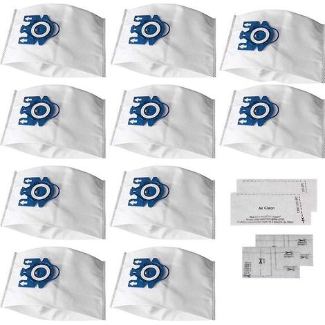 12er-Pack Staubsaugerbeutel, kompatibel mit GN Airclean 3D Efficiency Staubbeuteln (Paar) - AquaForge (1/5)