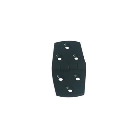 Schwarze Kunststoffscharniere für den Marinebereich, kleine Scharniere, Nylon-Beschläge für Boote, Yachten und Wohnmobile – 76 mm lang 38 mm breit – Scharniere (1/4)
