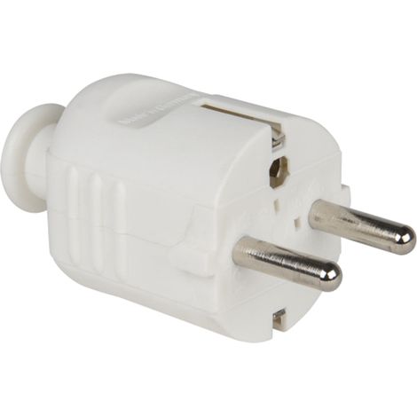 Fiche de contact de protection PCE PP 2SL, blanc