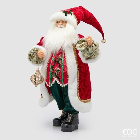 EDG Enzo De Gasperi Babbo Natale H61 cm Rosso – Decorazione Natalizia (1/5)