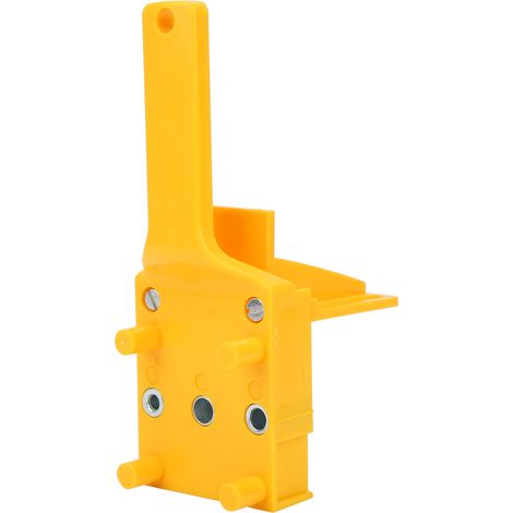 Outil de perçage droit pour le travail du bois, guide de perçage pour tourillons, outils à main, jaune (1/5)